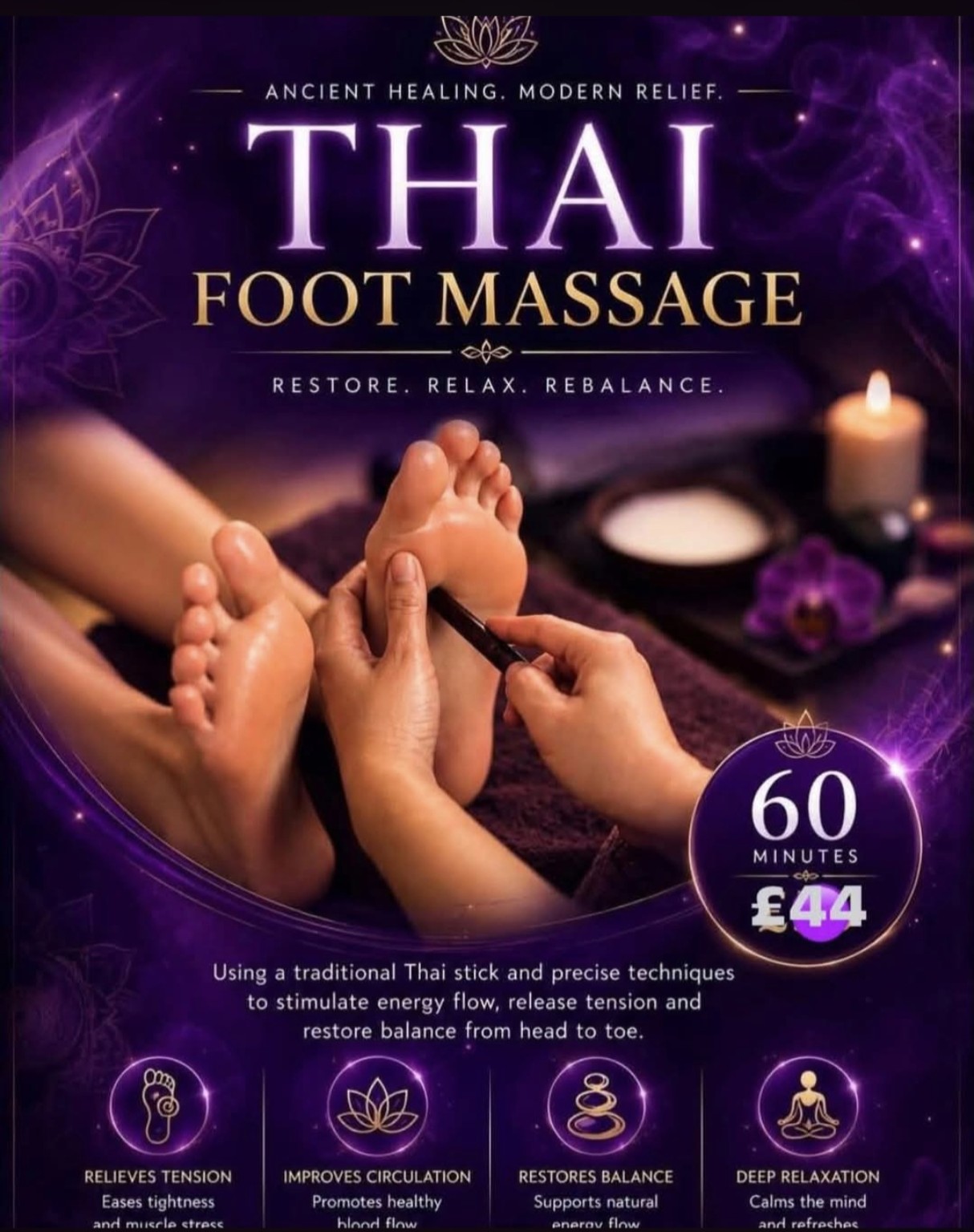 Thai foot massage